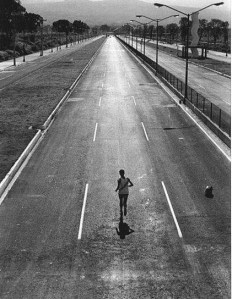 "It's very hard in the beginning to understand that the whole idea is not to beat the other runners. Eventually you learn that the competition is against the little voice inside you that wants you to quit."