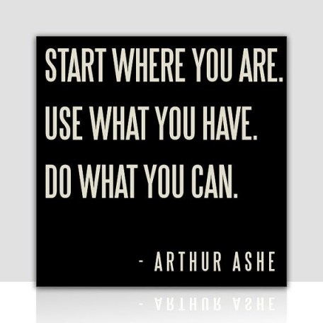 start where you are